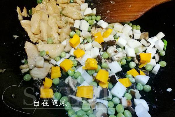 鸡肉南瓜盅的做法图解3