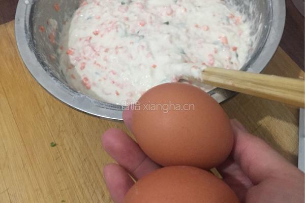 胡萝卜味鸡蛋煎饼的做法图解5
