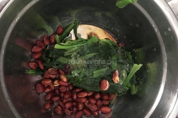 老醋菠菜花生米的做法图解4