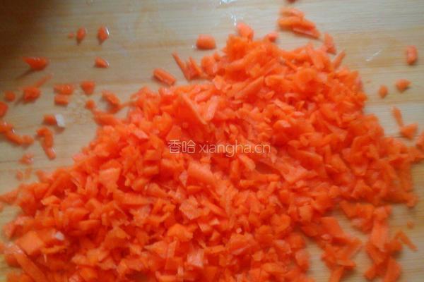 胡萝卜丁土豆丝饼的做法图解3