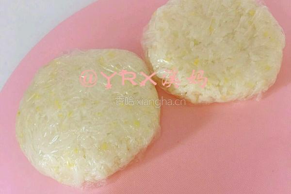 牛肉米汉堡的做法图解2