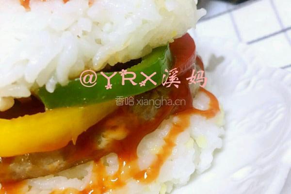 牛肉米汉堡的做法图解9