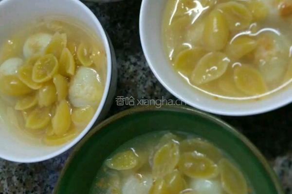 鹌鹑蛋白果陈皮甜汤的做法图解8