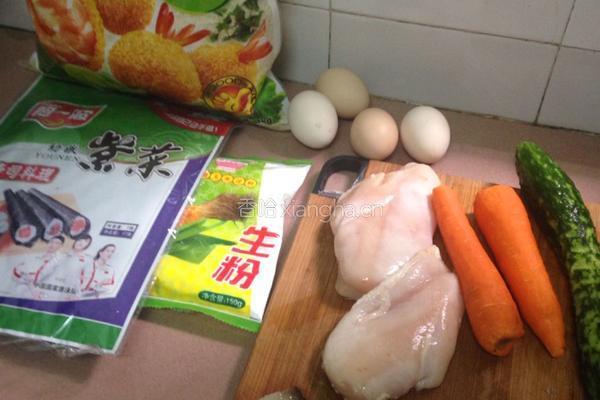 黄金海苔鸡肉卷的做法图解1
