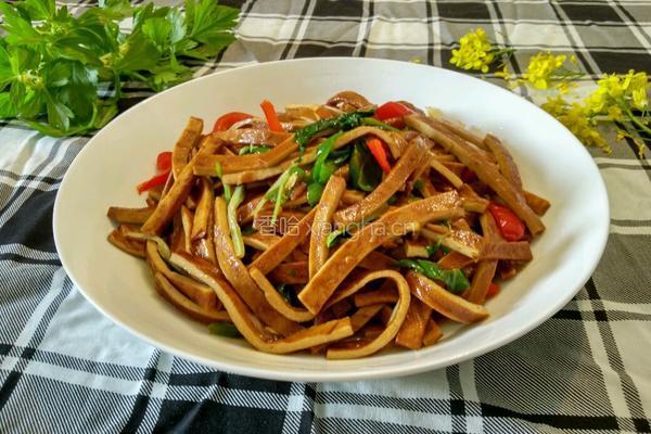 香芹炒豆干的做法图解8