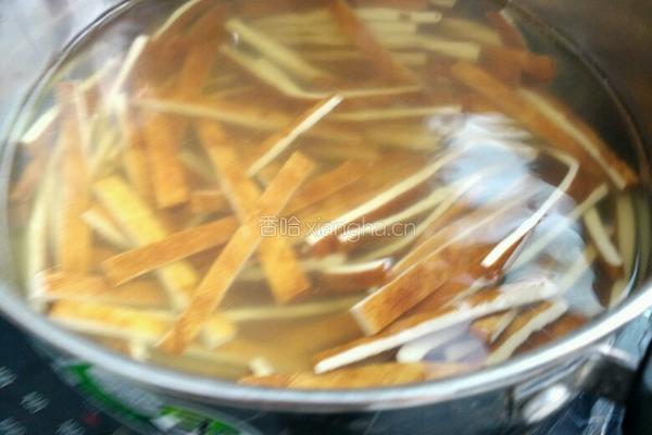 香芹炒豆干的做法图解4