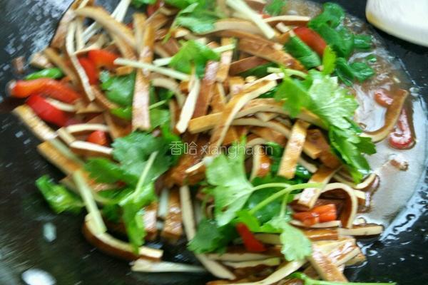 香芹炒豆干的做法图解7