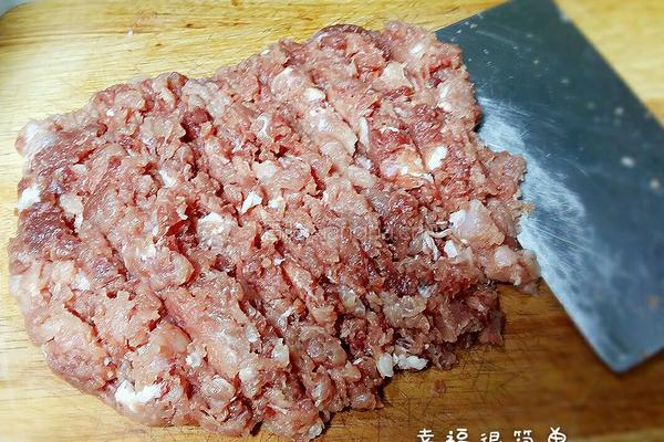 馄饨馅之青菜鲜肉的做法图解4