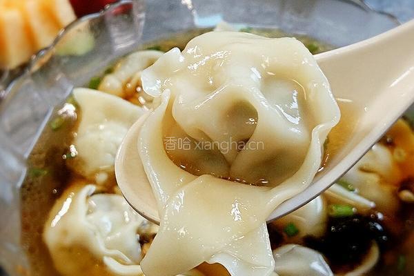 猫耳朵馄饨～芹菜鲜肉馅的做法图解6
