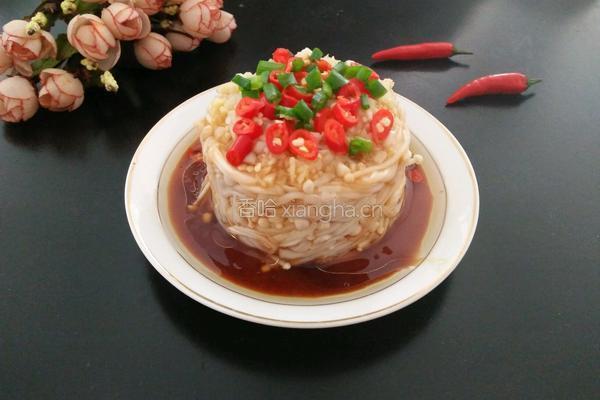 凉拌金针菇的做法图解1