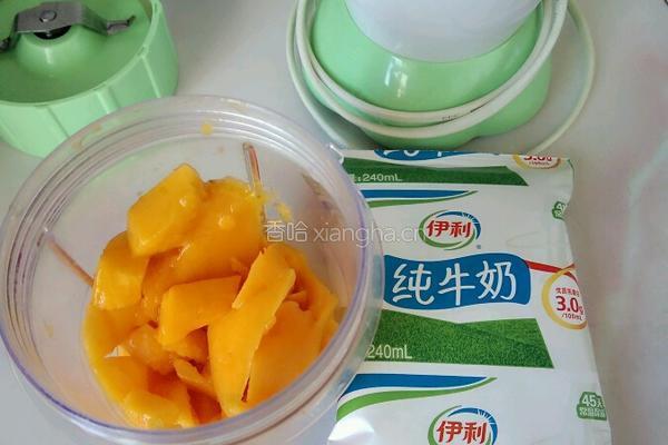 芒果奶昔的做法图解2