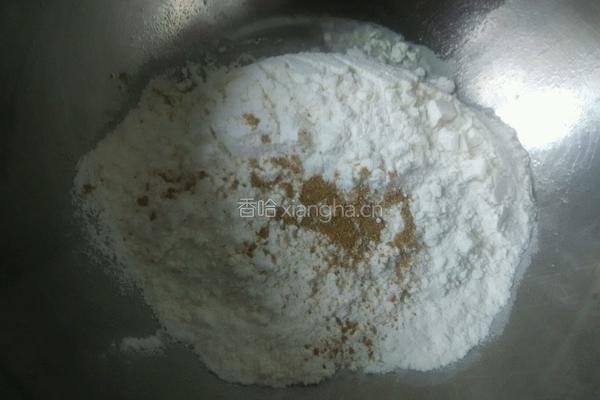 菠菜汁煎饼的做法图解3