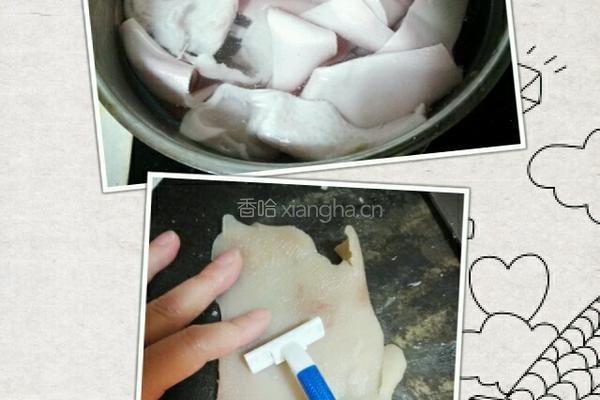 彩色猪皮冻（豆浆机版）的做法图解1