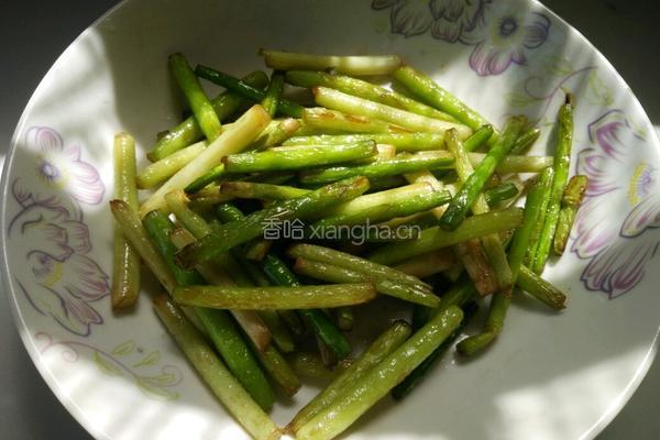 蒜苔炒肉的做法图解6