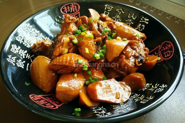 杏鲍菇烧鸡腿的做法图解13