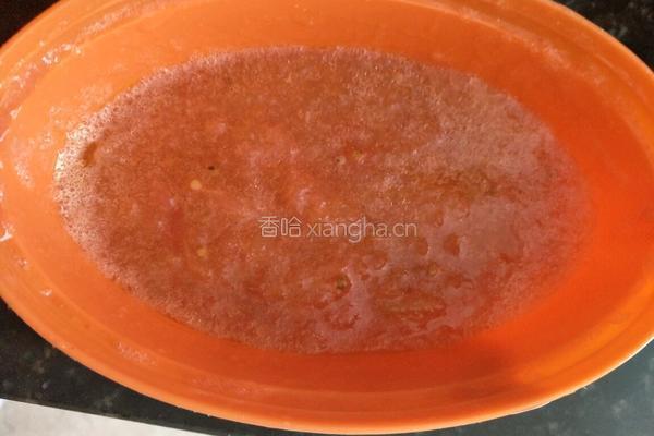 烤面包片加番茄酱的做法图解2