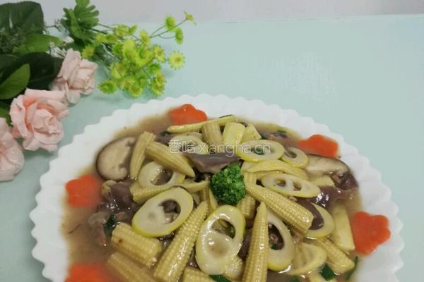 小玉米炒鸭肫的做法图解11