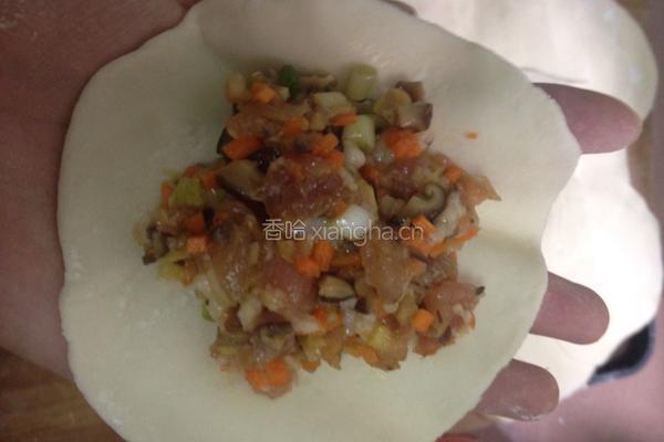 香菇胡萝卜肉饺的做法图解7