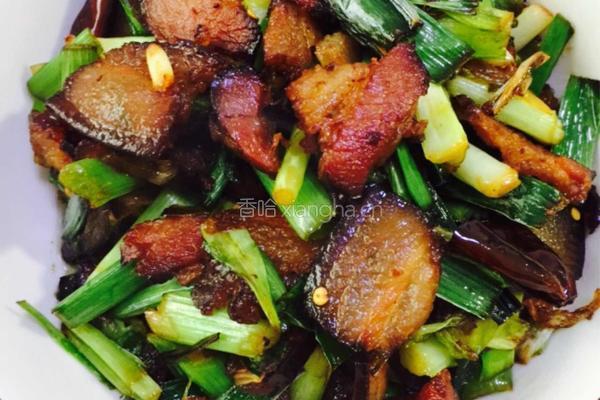 青蒜苗炒腊肉的做法图解5