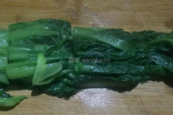 麻酱小白菜的做法图解3