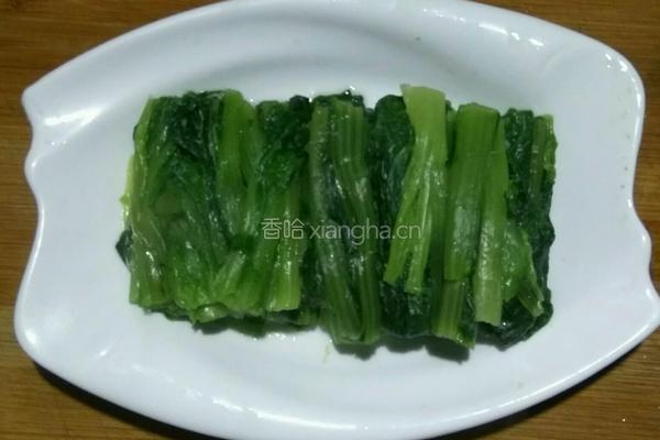 麻酱小白菜的做法图解4