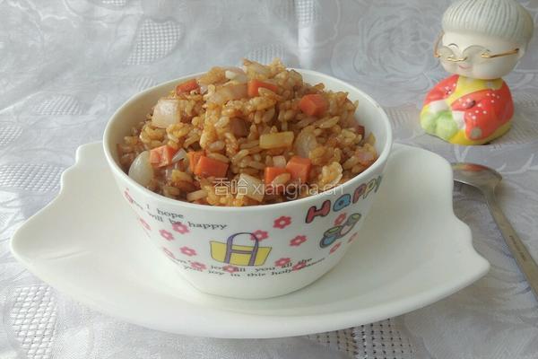 酱油炒饭的做法图解7