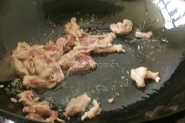 豆角猪肉面条的做法图解3
