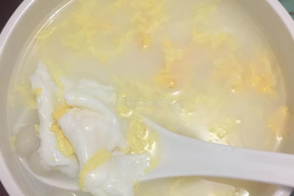 鸡蛋圆子甜汤