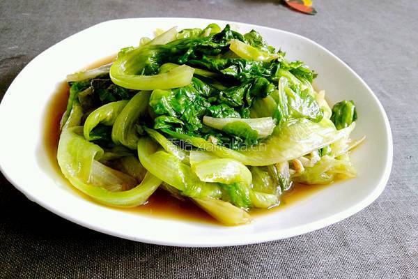 炝炒生菜的做法图解9