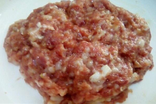 豆腐酿肉的做法图解3