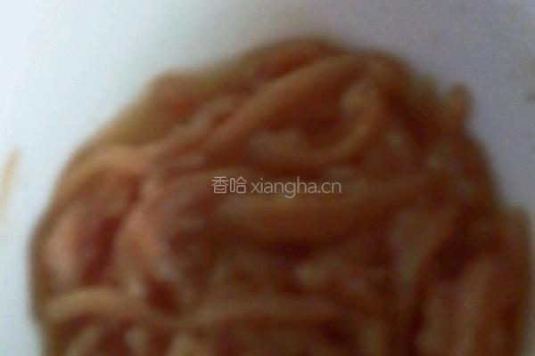 榨菜炒肉丝的做法图解2