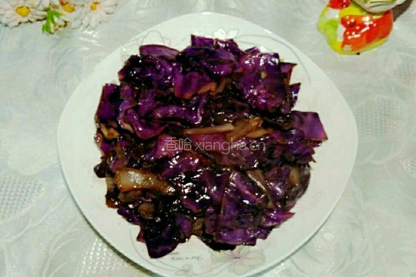爆炒紫甘蓝