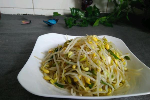 青蒜炒黄豆芽的做法图解11