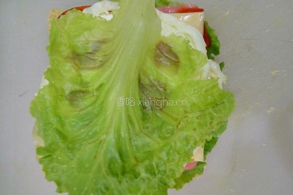 芝士火腿三明治的做法图解8