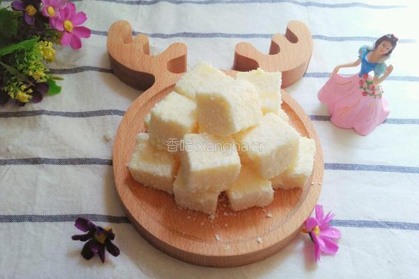 椰丝牛奶小方的做法图解7