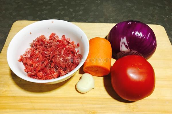 牛肉番茄意大利面的做法图解1