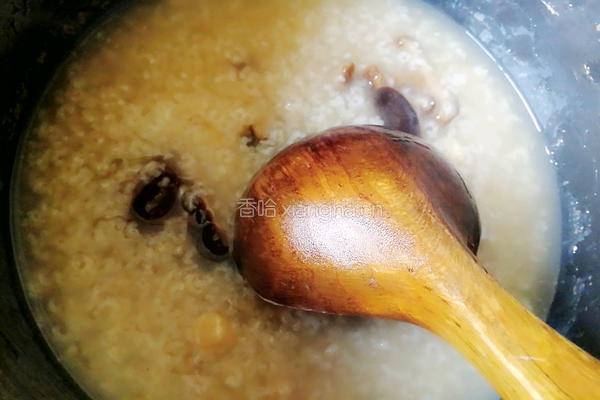 干贝香菇粥的做法图解9