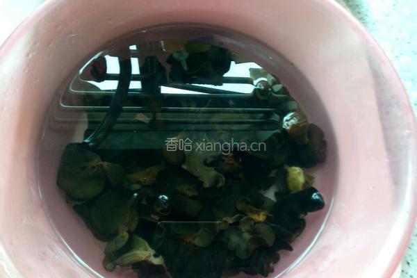 黑木耳萍果瘦肉汤的做法图解1
