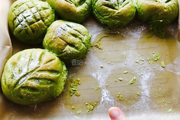 抹茶麻薯软欧的做法图解13