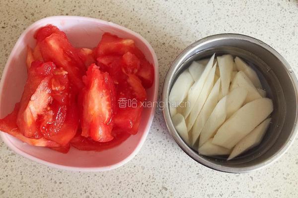 山药番茄龙利鱼的做法图解2