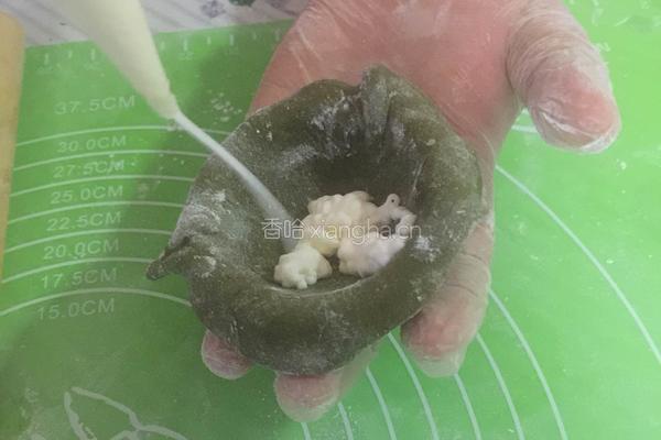 抹茶雪媚娘的做法图解8