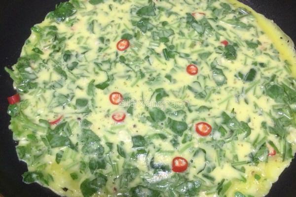西洋菜煎饼的做法图解5
