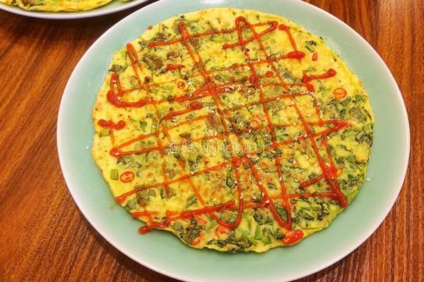 西洋菜煎饼的做法图解8