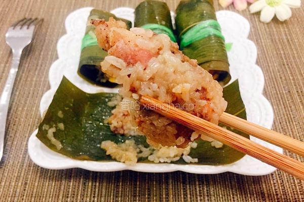 粽叶糯米排骨的做法图解15