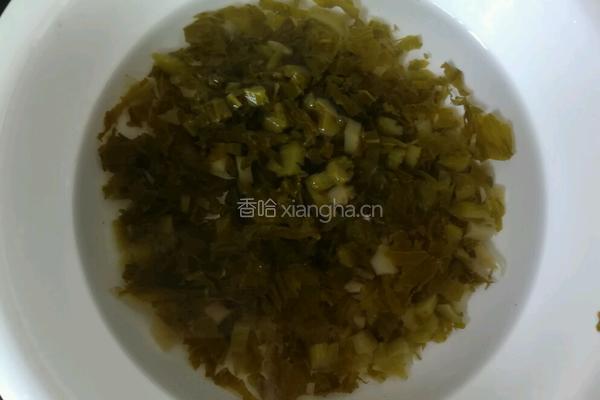 酸菜肉沫豌豆的做法图解3