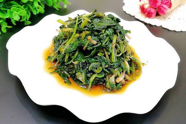 凉拌蒲公英的做法图解8