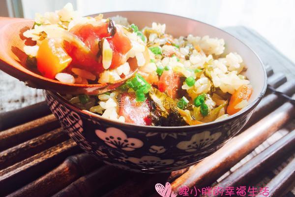 雪菜香肠焖饭的做法图解13
