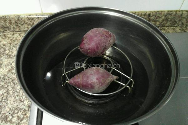 酸奶紫薯泥的做法图解1