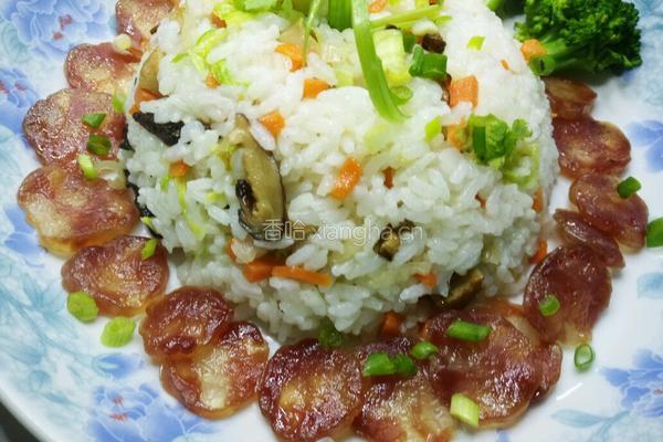 腊肠拌饭的做法图解5