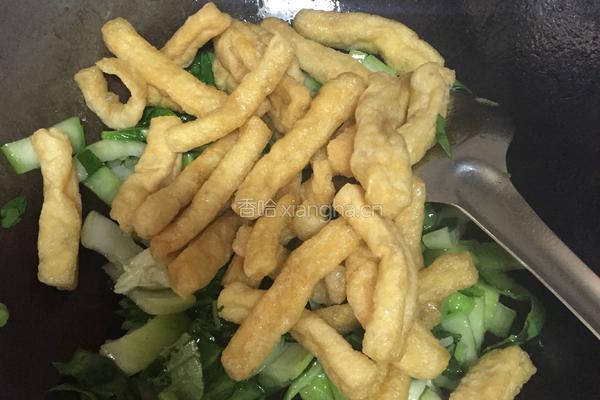 油豆腐青菜的做法图解3
